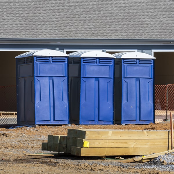 are there any restrictions on where i can place the porta potties during my rental period in Mount Alto